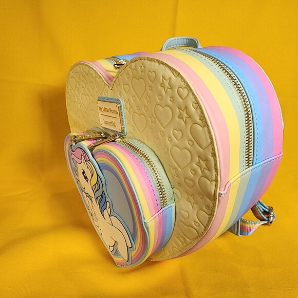 Loungefly My Little Pony Exclusive Sky Dancer Heart Shaped Figural Mini Backpack - Picture 8 of 11